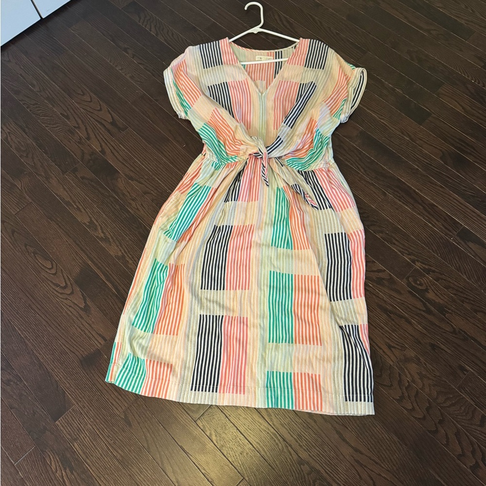 Super-cute Lou & Grey dress, size L. Multi-color, soft cotton.
